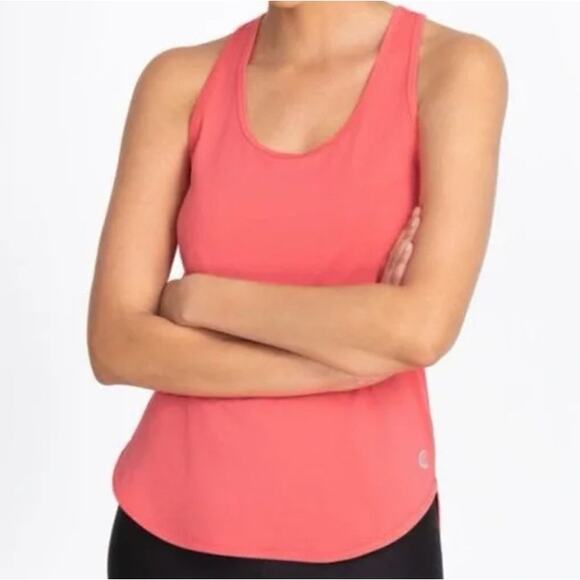 Johnny Was Calme Coral Effect Draped Racerback Tank Top Size Large - Picture 8 of 11